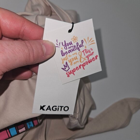 NWT Kagito Tan Tank Crop Top Cassette Tape Breakup Songs I Miss You Idiot Sz XS - Picture 10 of 14